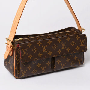 Very Good Condition LOUIS VUITTON Viva City MM Handbag One Shoulder Bag M51164 Monogram PVC Brown Used 4a002511
