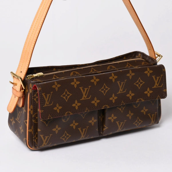 Very Good Condition LOUIS VUITTON Viva City MM Handbag One Shoulder Bag M51164 Monogram PVC Brown Used 4a002511