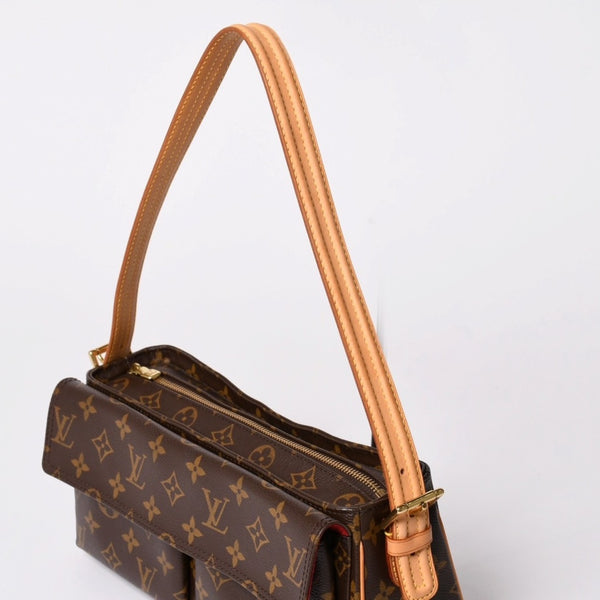 Very Good Condition LOUIS VUITTON Viva City MM Handbag One Shoulder Bag M51164 Monogram PVC Brown Used 4a002511