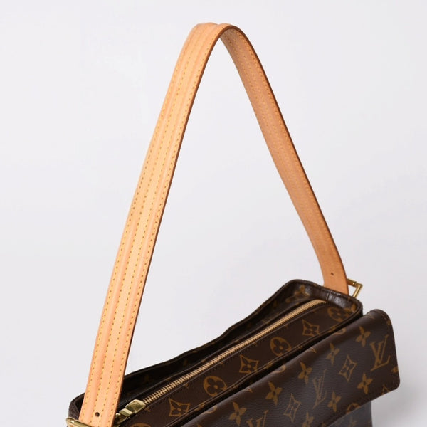 Very Good Condition LOUIS VUITTON Viva City MM Handbag One Shoulder Bag M51164 Monogram PVC Brown Used 4a002511