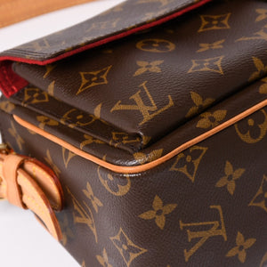Very Good Condition LOUIS VUITTON Viva City MM Handbag One Shoulder Bag M51164 Monogram PVC Brown Used 4a002511