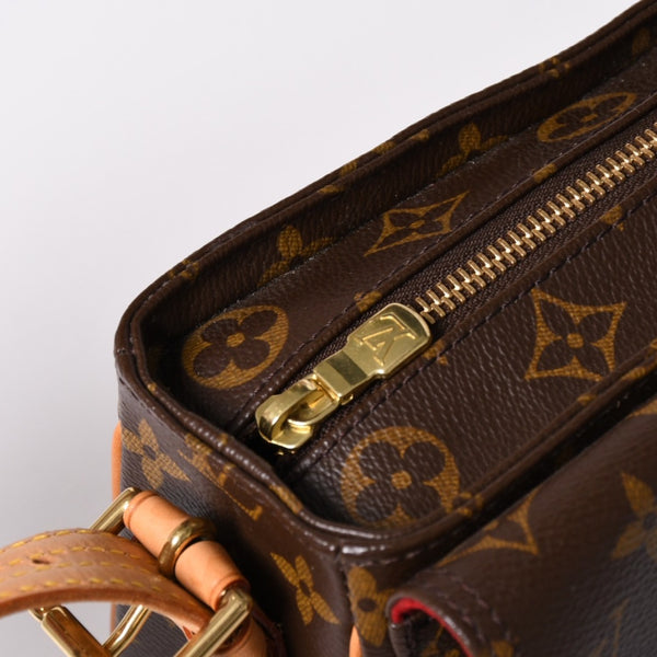 Very Good Condition LOUIS VUITTON Viva City MM Handbag One Shoulder Bag M51164 Monogram PVC Brown Used 4a002511