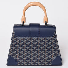画像をギャラリービューアに読み込む, 新品同様 GOYARD ゴヤールサイゴンPM 2WAYショルダーバッグ ハンドバッグ ゴヤールディンキャンバス ネイビー ウッド 4a002474