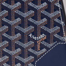 画像をギャラリービューアに読み込む, 新品同様 GOYARD ゴヤールサイゴンPM 2WAYショルダーバッグ ハンドバッグ ゴヤールディンキャンバス ネイビー ウッド 4a002474