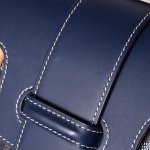 Like new GOYARD Saigon PM 2WAY shoulder bag handbag Goyard canvas navy wood 4a002474