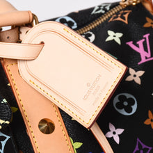 画像をギャラリービューアに読み込む, 新品同様 LOUIS VUITTON ルイヴィトン × 村上隆 モノグラムマルチカラー キーポル45 ボストンバッグ ノワール M92640 中古 4a002459
