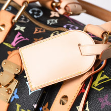 画像をギャラリービューアに読み込む, 新品同様 LOUIS VUITTON ルイヴィトン × 村上隆 モノグラムマルチカラー キーポル45 ボストンバッグ ノワール M92640 中古 4a002459