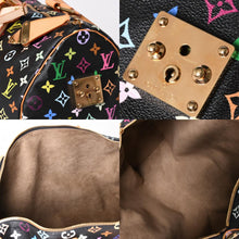 画像をギャラリービューアに読み込む, 新品同様 LOUIS VUITTON ルイヴィトン × 村上隆 モノグラムマルチカラー キーポル45 ボストンバッグ ノワール M92640 中古 4a002459