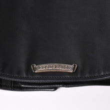 画像をギャラリービューアに読み込む, 極美品 CHROME HEARTS クロムハーツ 純正ガーメントケース付属 クロスボールボタン ダガージップ スクロールラベル ガンスリンガー レザー セミダブルライダース ジャケット ブラック S 美品 中古 4a002420