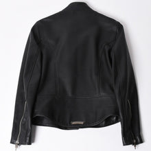 画像をギャラリービューアに読み込む, 極美品 CHROME HEARTS クロムハーツ 純正ガーメントケース付属 クロスボールボタン ダガージップ スクロールラベル ガンスリンガー レザー セミダブルライダース ジャケット ブラック S 美品 中古 4a002420