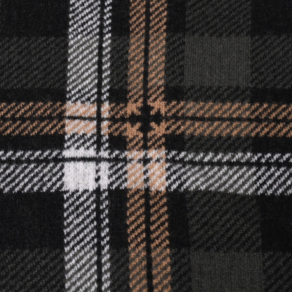 New and unused CHROME HEARTS BIG CITY Knit Sweater Size M Cashmere Wool Silver 925 Plaid Used 4a002438