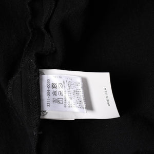 極美品 CHROME HEARTS クロムハーツ コンチョ デニムシャツ カバーオール 長袖シャツ ブラック トップス サイズM 中古 4a002374