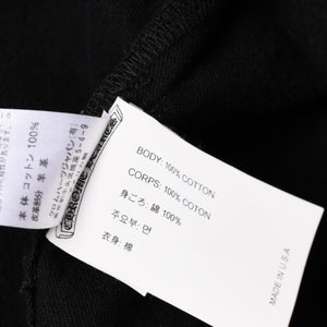 極美品 CHROME HEARTS クロムハーツ コンチョ デニムシャツ カバーオール 長袖シャツ ブラック トップス サイズM 中古 4a002374