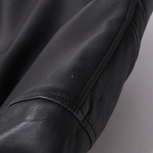 画像をギャラリービューアに読み込む, 極美品 CHROME HEARTS クロムハーツ 純正ガーメントケース付属 クロスボールボタン ダガージップ スクロールラベル ガンスリンガー レザー セミダブルライダース ジャケット ブラック S 美品 中古 4a002420