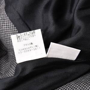 極美品 HERMES エルメス ワンピース ノースリーブ グレー マルジェラ期 ヴァルーズ ウール チェック サイズ34 中古 4a002423