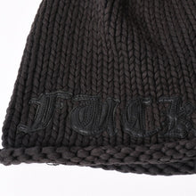 画像をギャラリービューアに読み込む, CHROME HEARTS クロムハーツ FUCK YOU ビーニー ニットキャップ クロスボール パッチ ブラック 美品 中古 4a002527