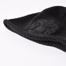 画像をギャラリービューアに読み込む, CHROME HEARTS クロムハーツ BEANIE CASH BS FLARE BSフレアパッチ ビーニー ニットキャップ コットン ブラック 美品 中古 4a000955