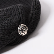画像をギャラリービューアに読み込む, CHROME HEARTS クロムハーツ BEANIE CASH BS FLARE BSフレアパッチ ビーニー ニットキャップ コットン ブラック 美品 中古 4a000955