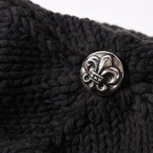 画像をギャラリービューアに読み込む, CHROME HEARTS クロムハーツ BEANIE CASH BS FLARE BSフレアパッチ ビーニー ニットキャップ コットン ブラック 美品 中古 4a000955