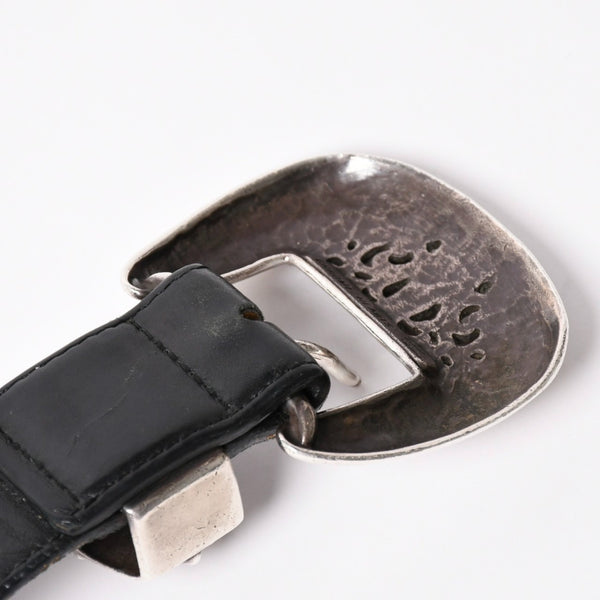 CHROME HEARTS クロムハーツ BLT CLASSIC 3PC クラシック3PC レザーベルト 全長約108cm スターリングシルバー 中古 4a002529