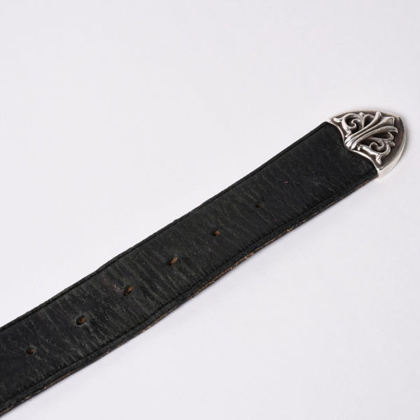 CHROME HEARTS クロムハーツ BLT CLASSIC 3PC クラシック3PC レザーベルト 全長約108cm スターリングシルバー 中古 4a002529