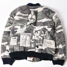画像をギャラリービューアに読み込む, 極美品 RAF SIMONS ラフシモンズ 01AW Riot期 パッチワークボンバージャケット MA-1 ホワイトカモ アーカイブ サイズXXL 中古 4a002526