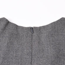 画像をギャラリービューアに読み込む, 極美品 HERMES エルメス ワンピース ノースリーブ グレー マルジェラ期 ヴァルーズ ウール チェック サイズ34 中古 4a002423
