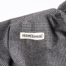 画像をギャラリービューアに読み込む, 極美品 HERMES エルメス ワンピース ノースリーブ グレー マルジェラ期 ヴァルーズ ウール チェック サイズ34 中古 4a002423