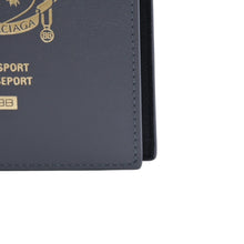 画像をギャラリービューアに読み込む, 極美品 BALENCIAGA バレンシアガ PASSPORT CASE パスポートケース グレー ゴールド ブラック 787742 中古 4a002436