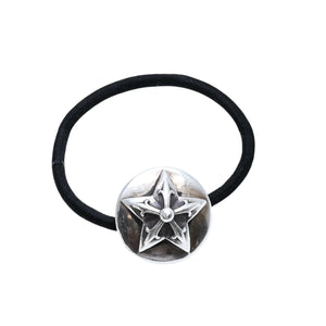 CHROME HEARTS クロムハーツ スターモチーフ ヘアゴム コンチョ 重量約14g シルバー925 2003/.925刻印 美品 中古 4a002530
