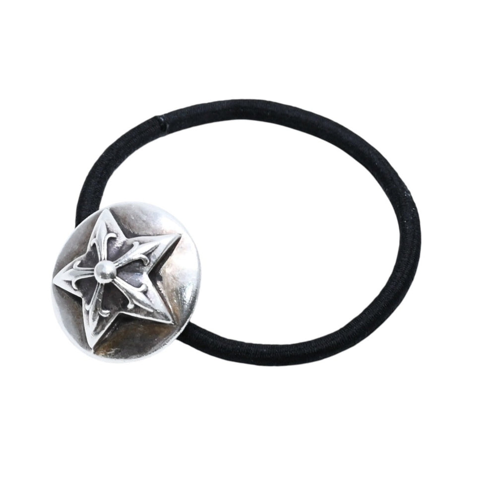 CHROME HEARTS クロムハーツ スターモチーフ ヘアゴム コンチョ 重量約14g シルバー925 2003/.925刻印 美品 中古 4a002530