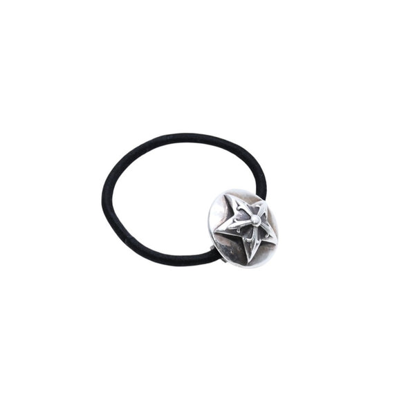 CHROME HEARTS クロムハーツ スターモチーフ ヘアゴム コンチョ 重量約14g シルバー925 2003/.925刻印 美品 中古 4a002530