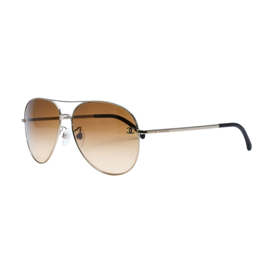 CHANEL Teardrop Sunglasses Eyewear 4189-T-Q-A c.395/4N Size 59□14 135 Coco Mark Brown Good Condition Used 4a002994