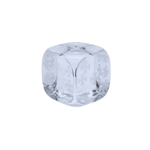 新品未使用 CHROME HEARTS クロムハーツ × BACCARAT バカラ クリスタルダイス ペーパーウェイト オブジェ CHプラス ホースシュー 中古 4a002435