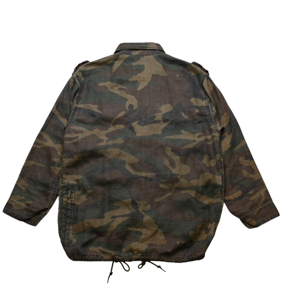 極美品 SAINT LAURENT PARIS サン ローラン パリ 長袖シャツ 421287 サイズXS カモフラ ミリタリー エポレット エディ期 中古 4a002649