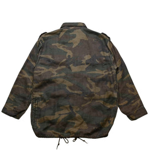 極美品 SAINT LAURENT PARIS サン ローラン パリ 長袖シャツ 421287 サイズXS カモフラ ミリタリー エポレット エディ期 中古 4a002649