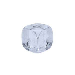 新品未使用 CHROME HEARTS クロムハーツ × BACCARAT バカラ クリスタルダイス ペーパーウェイト オブジェ CHプラス ホースシュー 中古 4a002435
