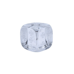 新品未使用 CHROME HEARTS クロムハーツ × BACCARAT バカラ クリスタルダイス ペーパーウェイト オブジェ CHプラス ホースシュー 中古 4a002435