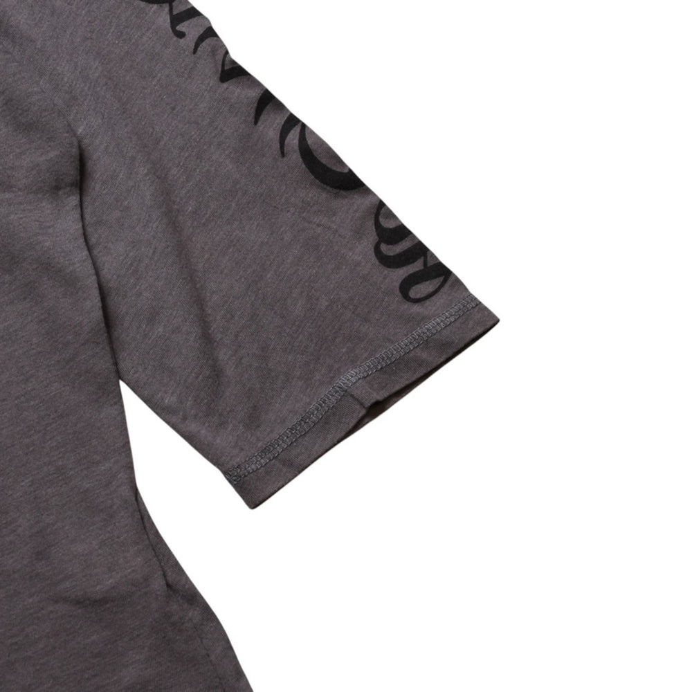 CHROME HEARTS クロムハーツ ヘンリーネック 7部袖Tシャツ サイズL ヴァインダガー セメタリークロス サンドグレー 美品 中古 4a002860