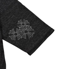 Load image into Gallery viewer, 極美品 CHROME HEARTS クロムハーツ ヘンリーネック 7部袖Tシャツ サイズM CHプラス サークルロゴ チャコールグレー 中古 4a002863