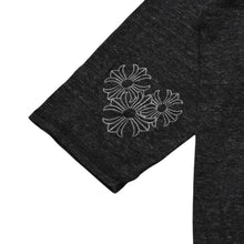 Load image into Gallery viewer, 極美品 CHROME HEARTS クロムハーツ ヘンリーネック 7部袖Tシャツ サイズM CHプラス サークルロゴ チャコールグレー 中古 4a002863