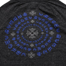 Load image into Gallery viewer, 極美品 CHROME HEARTS クロムハーツ ヘンリーネック 7部袖Tシャツ サイズM CHプラス サークルロゴ チャコールグレー 中古 4a002863