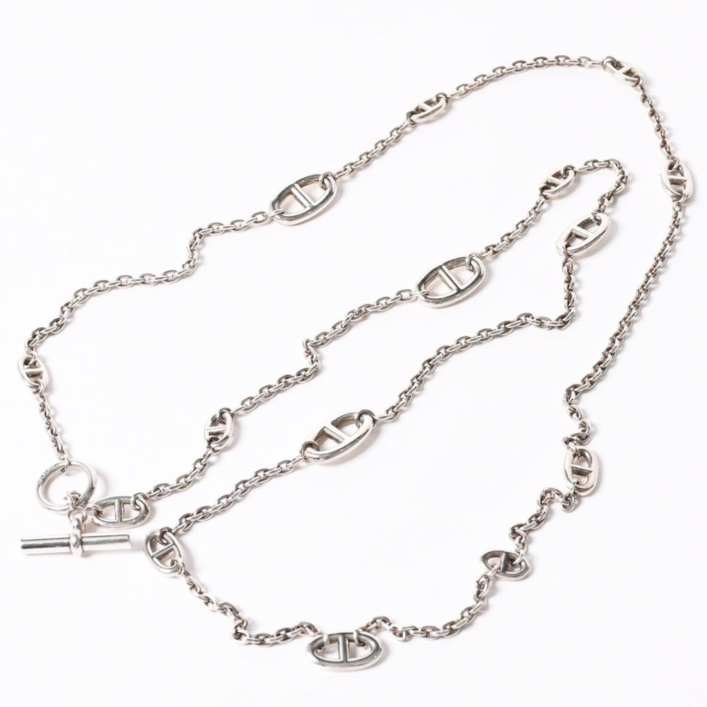 HERMES エルメス Farandole Long Necklace 120 ファランドール ロングネックレス 120 H104568B 重量99.35g シルバー925 美品 中古 4a002439