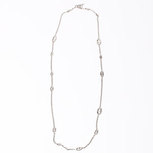 HERMES エルメス Farandole Long Necklace 120 ファランドール ロングネックレス 120 H104568B 重量99.35g シルバー925 美品 中古 4a002439