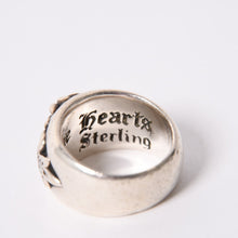 Load image into Gallery viewer, CHROME HEARTS クロムハーツ FLRL CRS P DMND オールド フローラルクロスリング 重量約15.5g サイズ14号 パヴェダイヤ 純正 美品 中古 4b013089