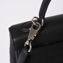 画像をギャラリービューアに読み込む, 極美品 HERMES エルメス KELLY ケリー 25 2WAY ハンドバッグ 内縫い トゴ ブラック シルバー金具 D刻印 中古 4a001977