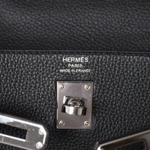 画像をギャラリービューアに読み込む, 極美品 HERMES エルメス KELLY ケリー 25 2WAY ハンドバッグ 内縫い トゴ ブラック シルバー金具 D刻印 中古 4a001977
