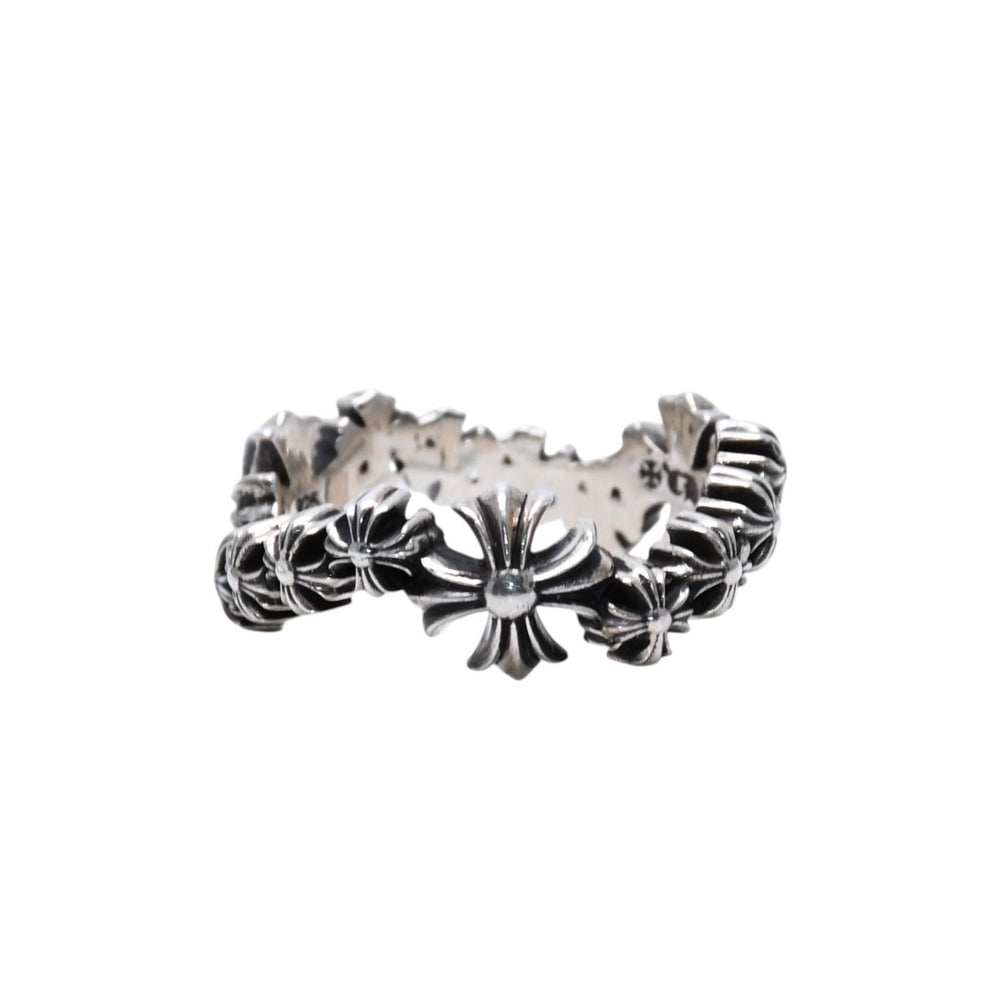 Very good condition CHROME HEARTS CH Plus Wave Ring CH Plus Wave Ring Silver 925 Used 4a002566