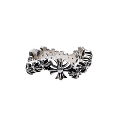 Very good condition CHROME HEARTS CH Plus Wave Ring CH Plus Wave Ring Silver 925 Used 4a002566