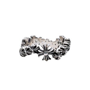 Very good condition CHROME HEARTS CH Plus Wave Ring CH Plus Wave Ring Silver 925 Used 4a002566